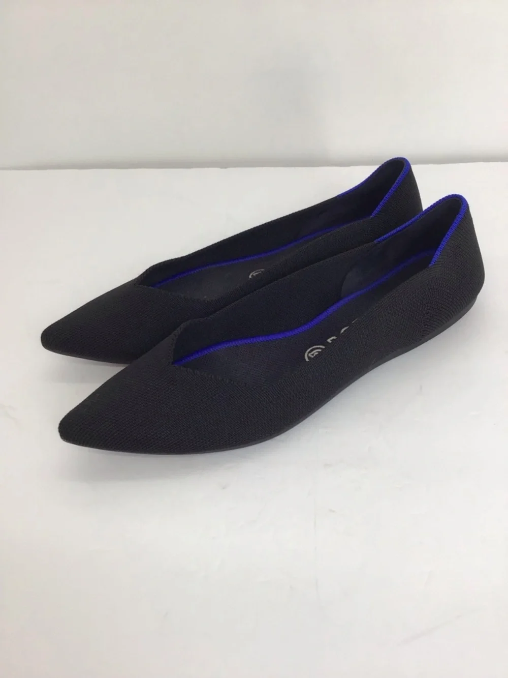 Rothy’s Women’s The Point II Flats Slip-On Comfortable Washable Black Size 10W